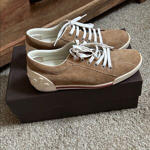 Gucci Tan Suede Women's Athletic Shoes